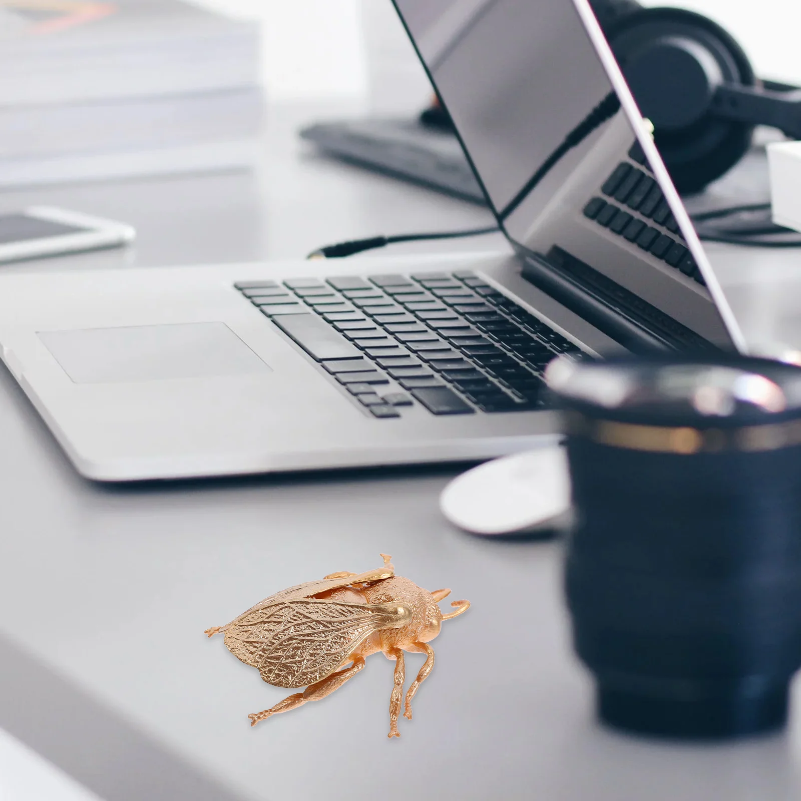 Statue d'Insectes Dorée au Miel, Décoration de Bureau