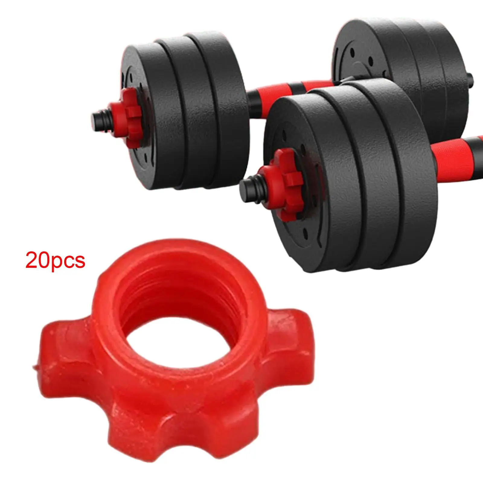 20Pcs Dumbbell Collars Fitness Fixing Nut for Training Workout Bodybuilding