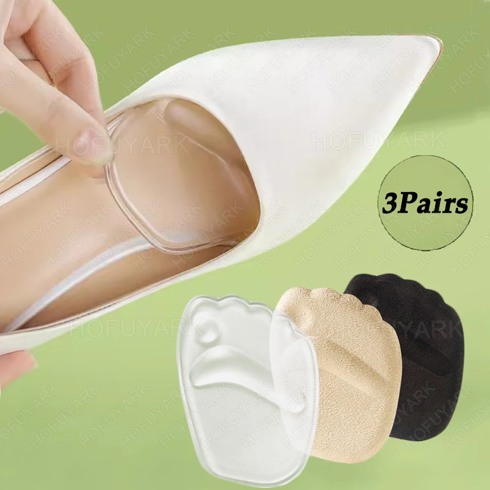 

6Pcs Silicone Metatarsal Foot Pads for Shoes Non-Slip Insoles Gel Forefoot Pads for Women High Heels Sandals Pain Relief Inserts