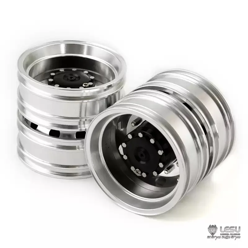 LESU RC Parts W-2048 Metal Rear Wheel Hub for 1/14 RC DIY Tamiyaya Model Truck HEX Brake