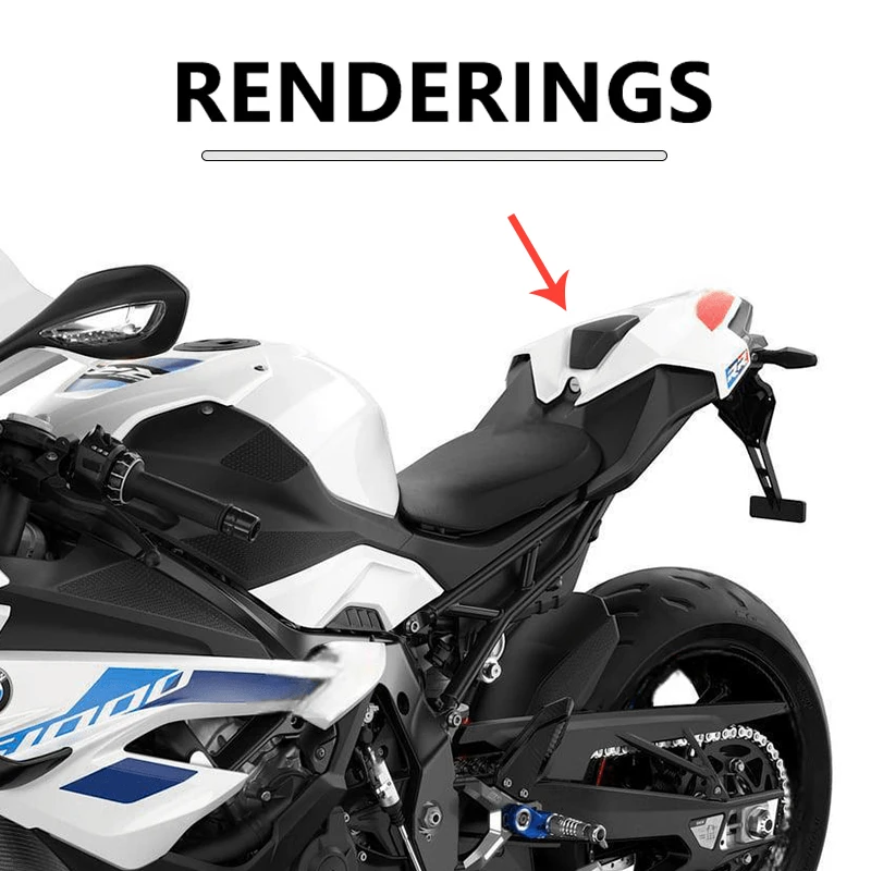 Fit For BMW S1000 RR 2023 2024 Motorcycle Rear Seat Cover Cowl Fairing Passenger Pillion Tail Back Cover s1000RR - Image 2