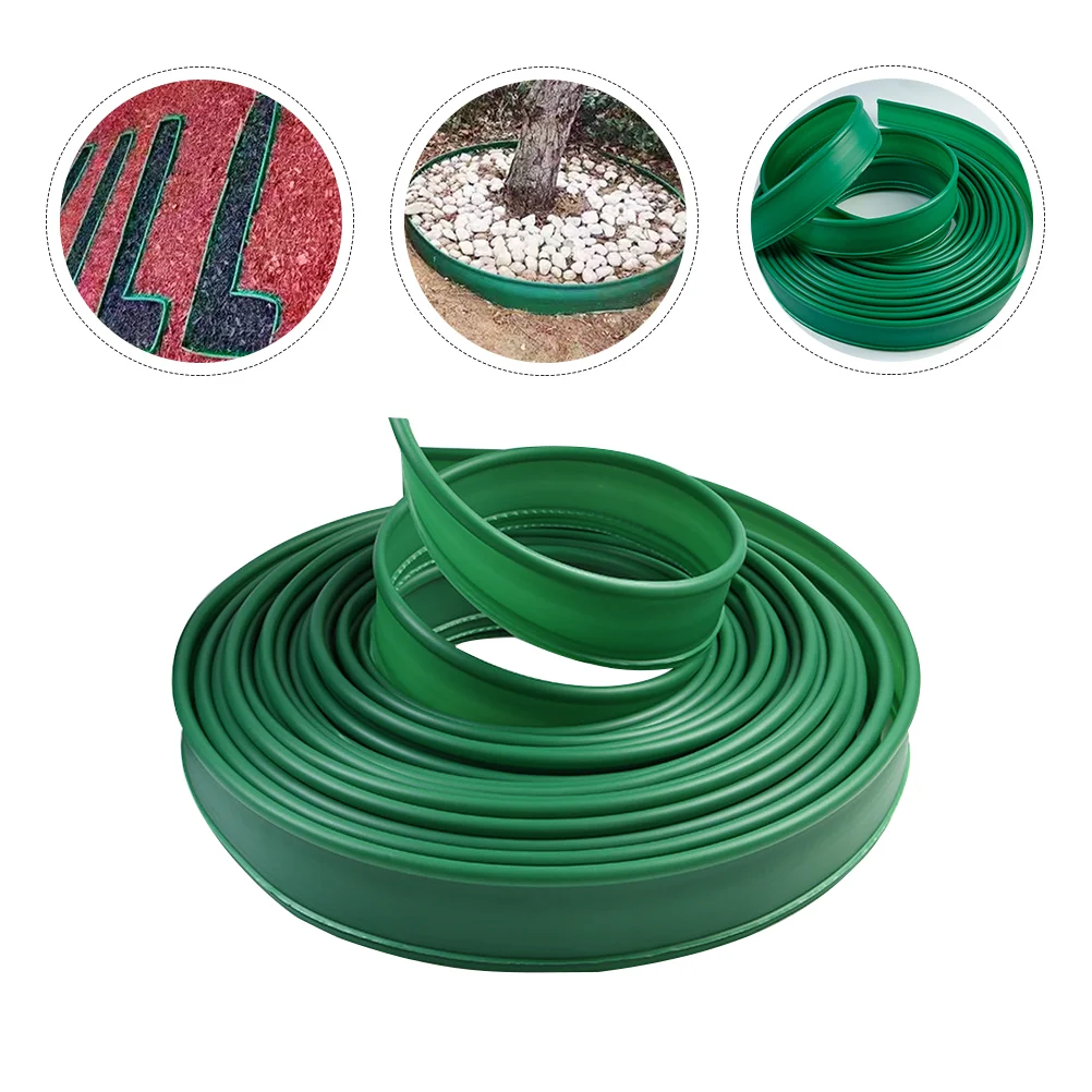 Green Belt Lawns Splitter Gardening Border Strip Plastic Edging Murdle Pe Fence Greening Grass Flower Trees Plant