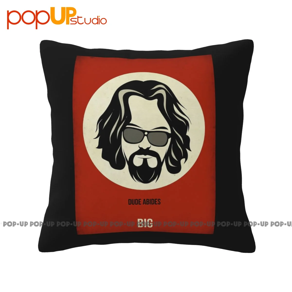 Square Big Lebowski Poster Pillowcase Throw Pillow Cover For Sofa Anti-Mite Cushion Cover