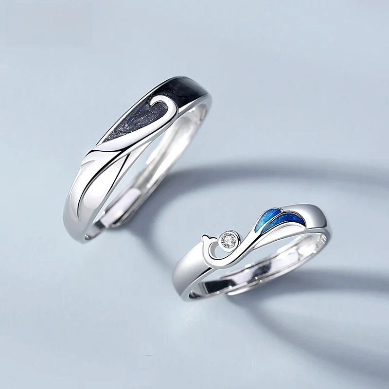 couple's-rings-pure-silver-s925-fashionable-personality-men's-and-women's-rings-phoenix-chasing-engagement-gift