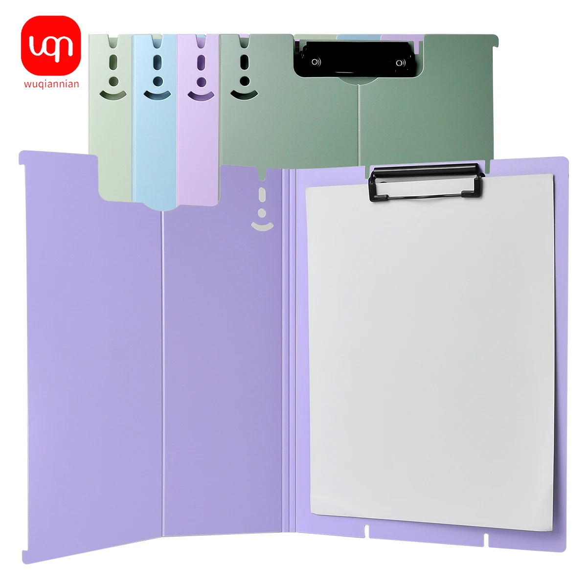 1PC Plastic A4 Document Folder Round Edge Wear-Resistant File Folder for School Office File Storage