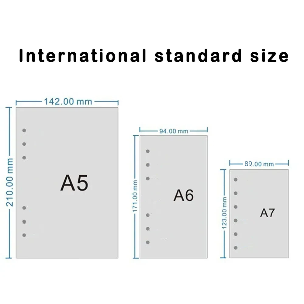 6-gaats A5 A6 A7 losbladig navulpapier 40 vellen bloem innerlijke navulling spiraalvormig bindmiddel papier takenlijst lijn