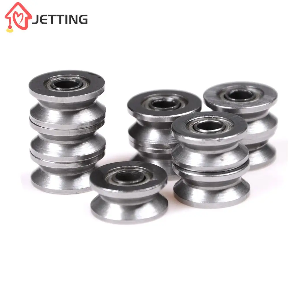 10pcs/Lot V624ZZ V Groove Carbon Steel Deep Groove Ball Bearing Traces Walking Guide Rail Bearing 4x13x6mm