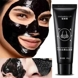 Bamboo Charcoal Clean Nose Mask Remove T-zone Blackhead Acne Shrink Pores Tearing Nose Mask Oil Control Gentle Clean Mask Makeup