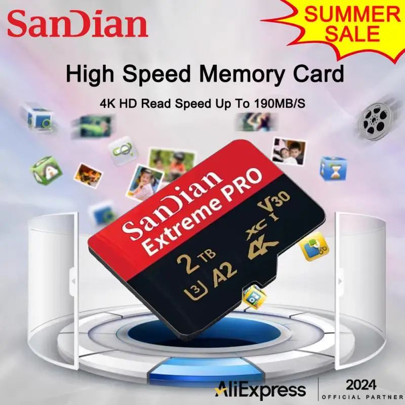 2TB High Speed Memory Card 1TB 512GB 256GB Class 10 Micro TF SD Card 1TB SD Memory Card For Nintendo Switch Phone/Ps4
