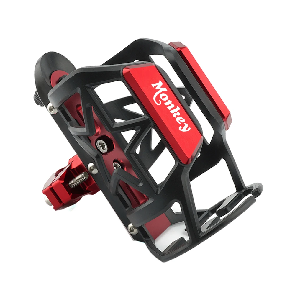 جديد لهوندا القرد 125 القرد 125 دراجة نارية عالية الجودة زجاجة مشروبات شرب الماء حامل الكأس حامل مع شعار "قرد" #6