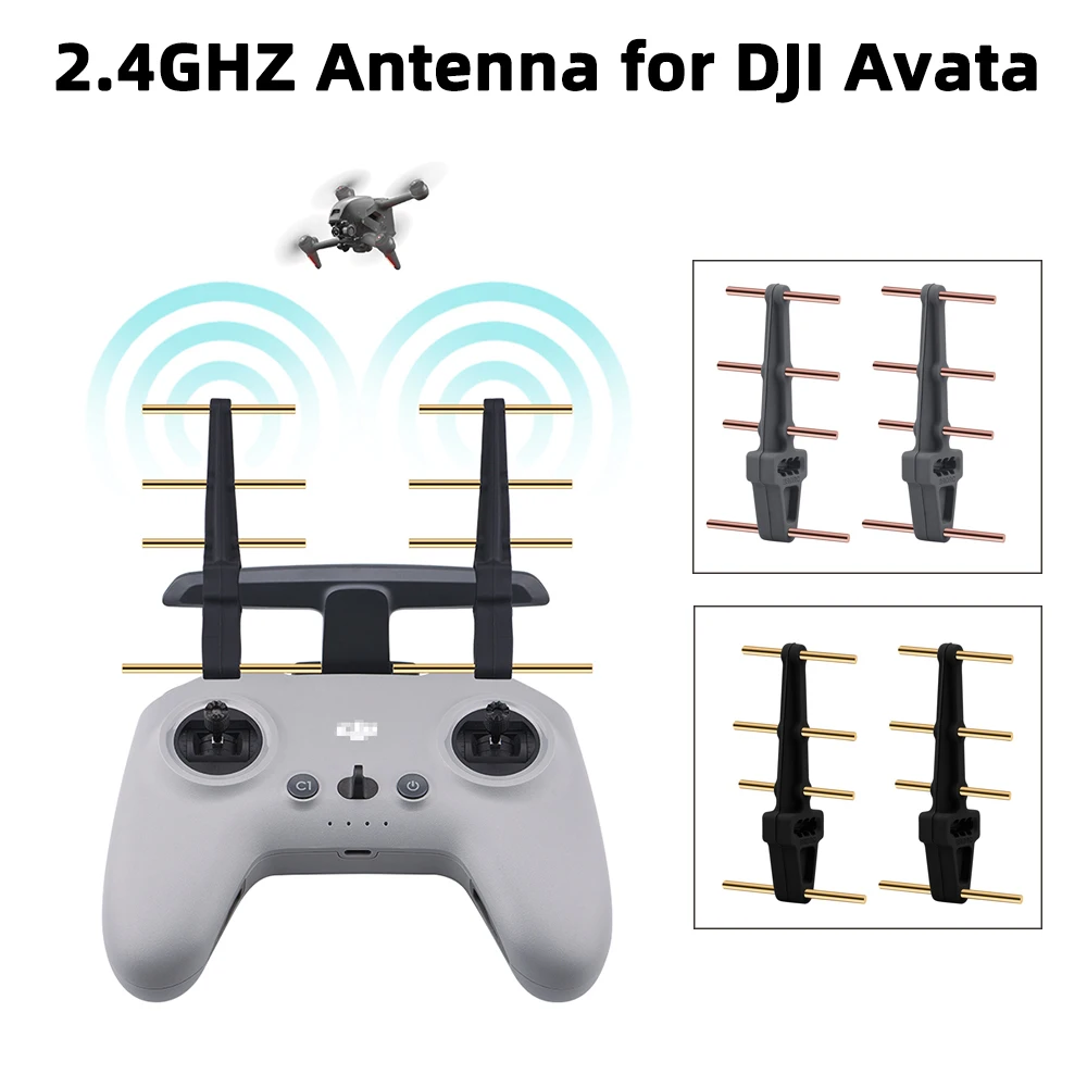 For DJI Avata FPV Combo Yagi Antenna Remote Controller 2 Signal Booster Antenna Range Transmitter Extender 2.4Ghz Accessory