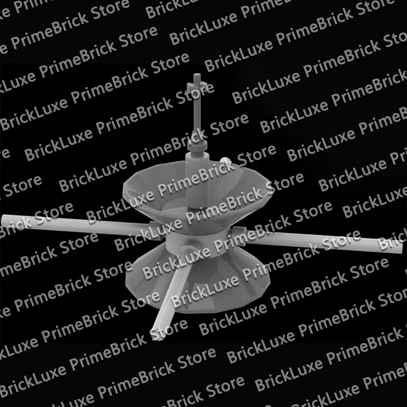 QWERTHelios-A And Helios-B Spacecraft Model MOC Building Bricks War Equipment Modular Technology Gift Holiday Assemble Toy Ideal