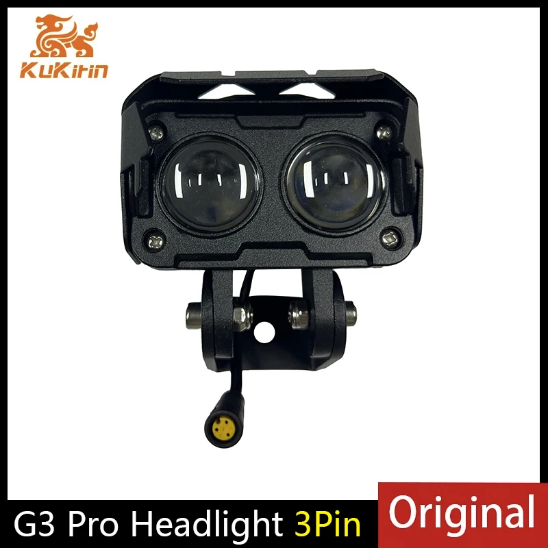 Original Headlight for KUGOO Kukirin G3 Pro Electric Scooter Parts Lamp Head Front LED Light Accessories Replacement