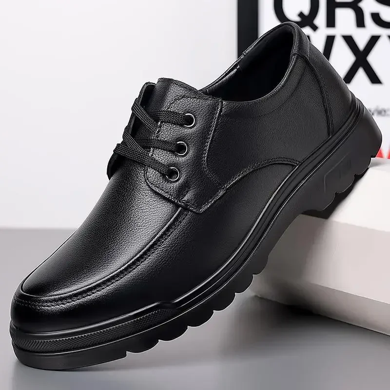 

Men's Leather Shoes British Style Youth Formal Wear New Men's Business Formal Dress Shoes Korean Casual