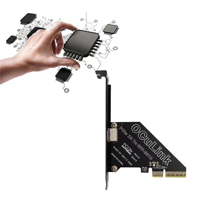Карта расширения AS95-Pcie 4,0 X4 к Oculink SFF8611/8612 к SSD SFF-8639 U.2 для внешней видеокарты для Win/Linux