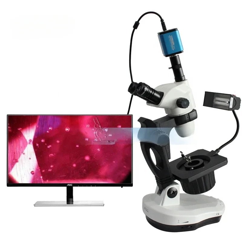 

VGM650A Continuous Zoom Jewelry & Gemology Trinocular Gemological Microscope for Gem Identification