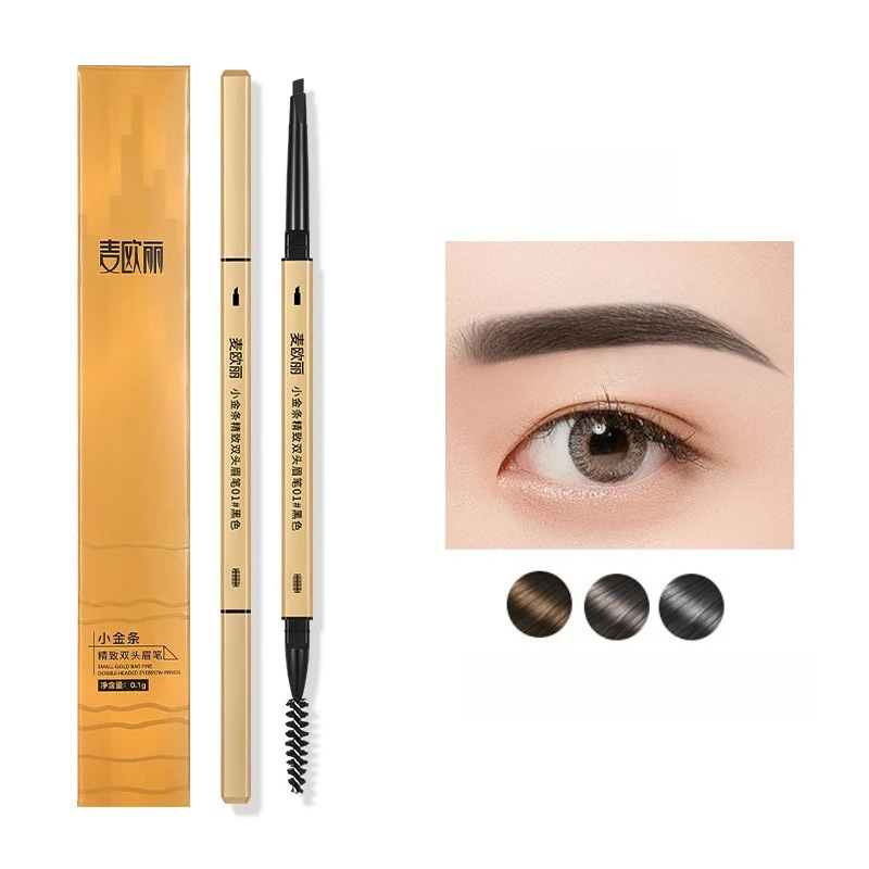 Mascara per sopracciglia con penna per sopracciglia a 5 colori impermeabile a lunga durata Migliora cosmetici Sopracciglio con nebbia naturale a lunga durata per principianti