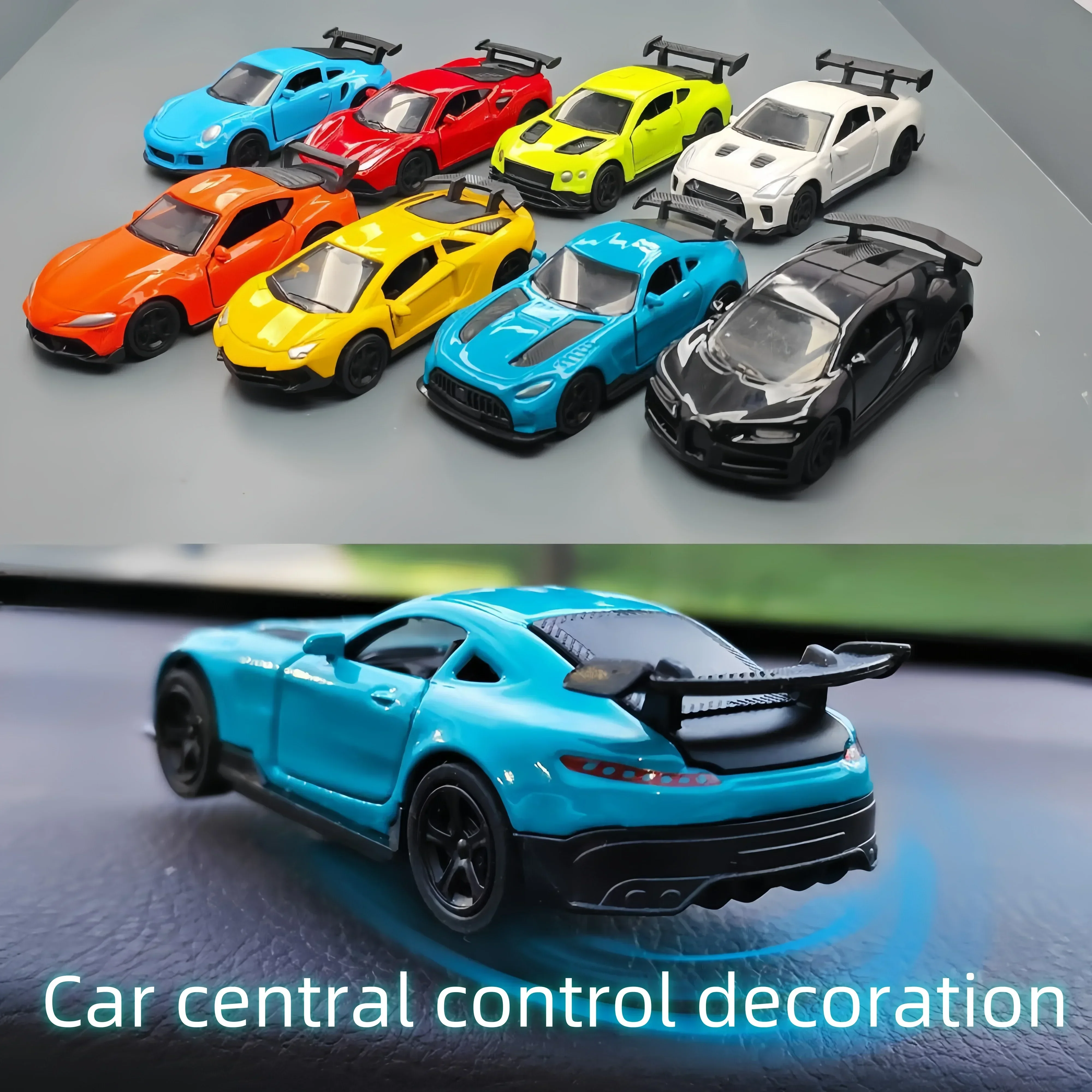 Sports Car Drift Rotating Car Decor Auto Dashboard Turning Racing Model Decoration Car Individuality Center Console Decoration