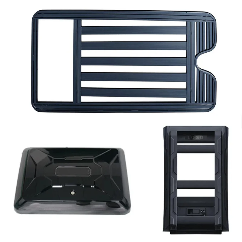 Auto Parts Heavy Duty Roof Rack Conversion Tuning Exterior System w/ Ladder & Storage Boxes for Traveler T2 SUV Off-Road