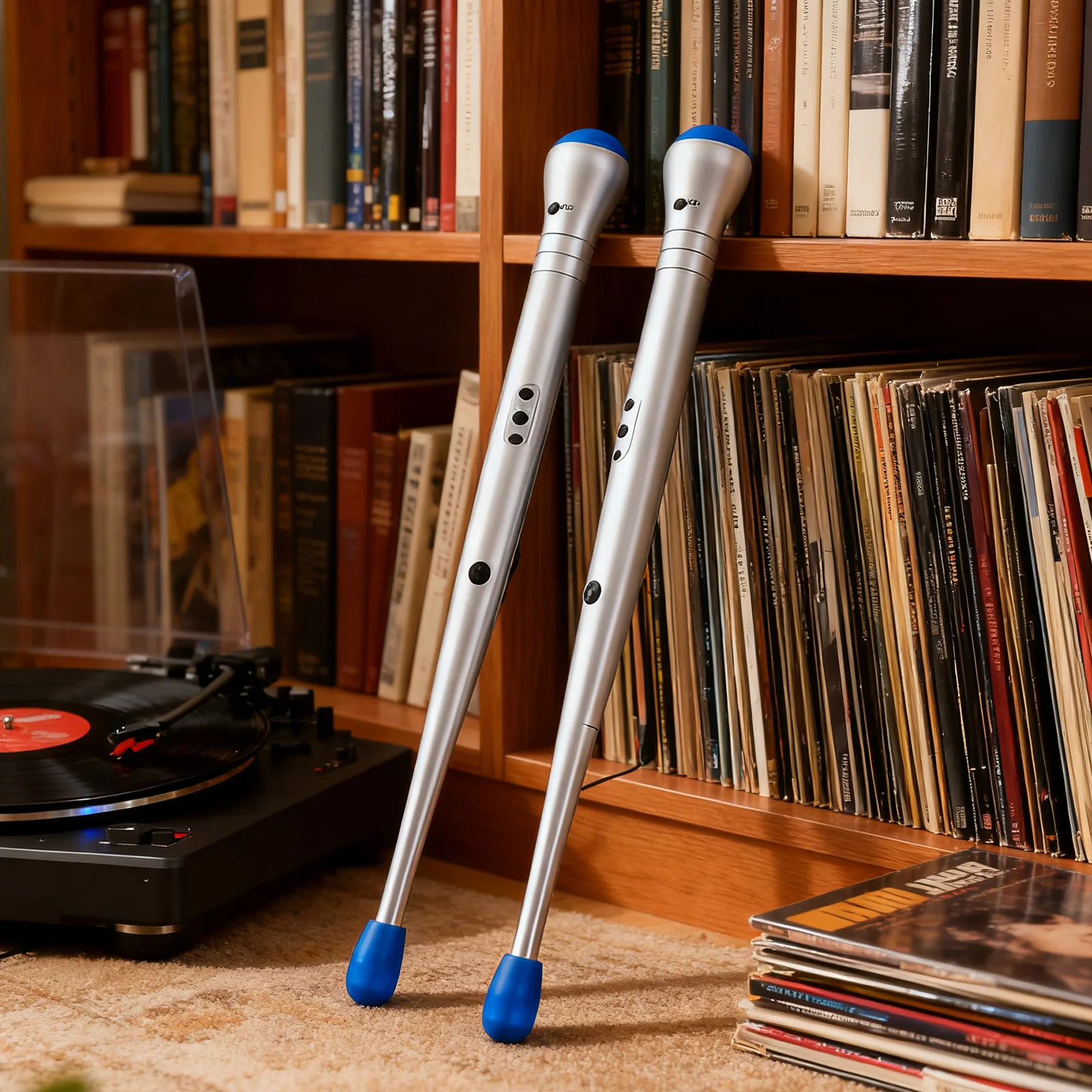 Kids Air Drum Sticks Electronic Motion Sensor Smart Gesture Drumsticks with Sound Sensor Music Toy for Children Beginner