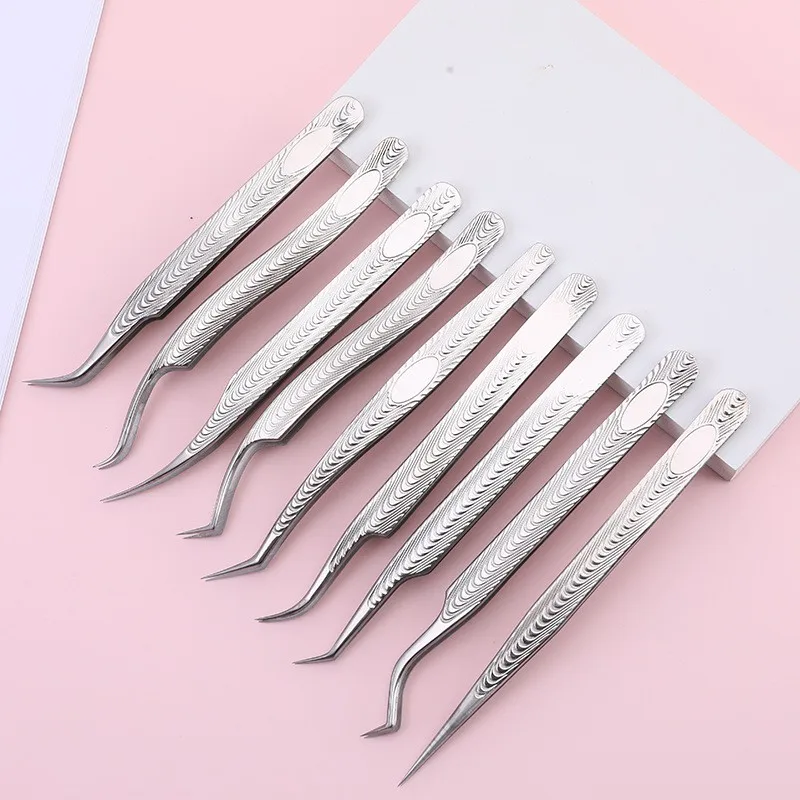 Lash Tweezers Eyelashes Tweezers for Eyelash Extensions Precision Tweezers Professional Lashes Tweezers Makeup Free Shipping