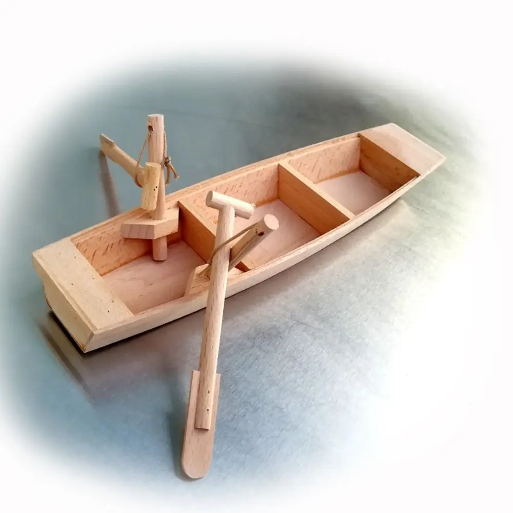 Home Decoration Wooden Boat Model Ocean Landscape Vintage Decor Fishing Boat Decor Nautical Handcrafts Boat Model Ornaments