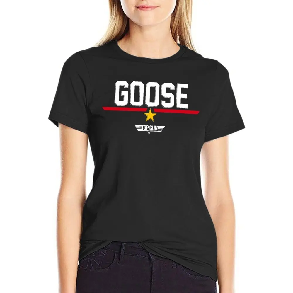 Top Gun Classic Goose Vintage Collegiate Logo Cla T-shirt Fresh Sports T-shirts Creative Aactivity Competition Cute