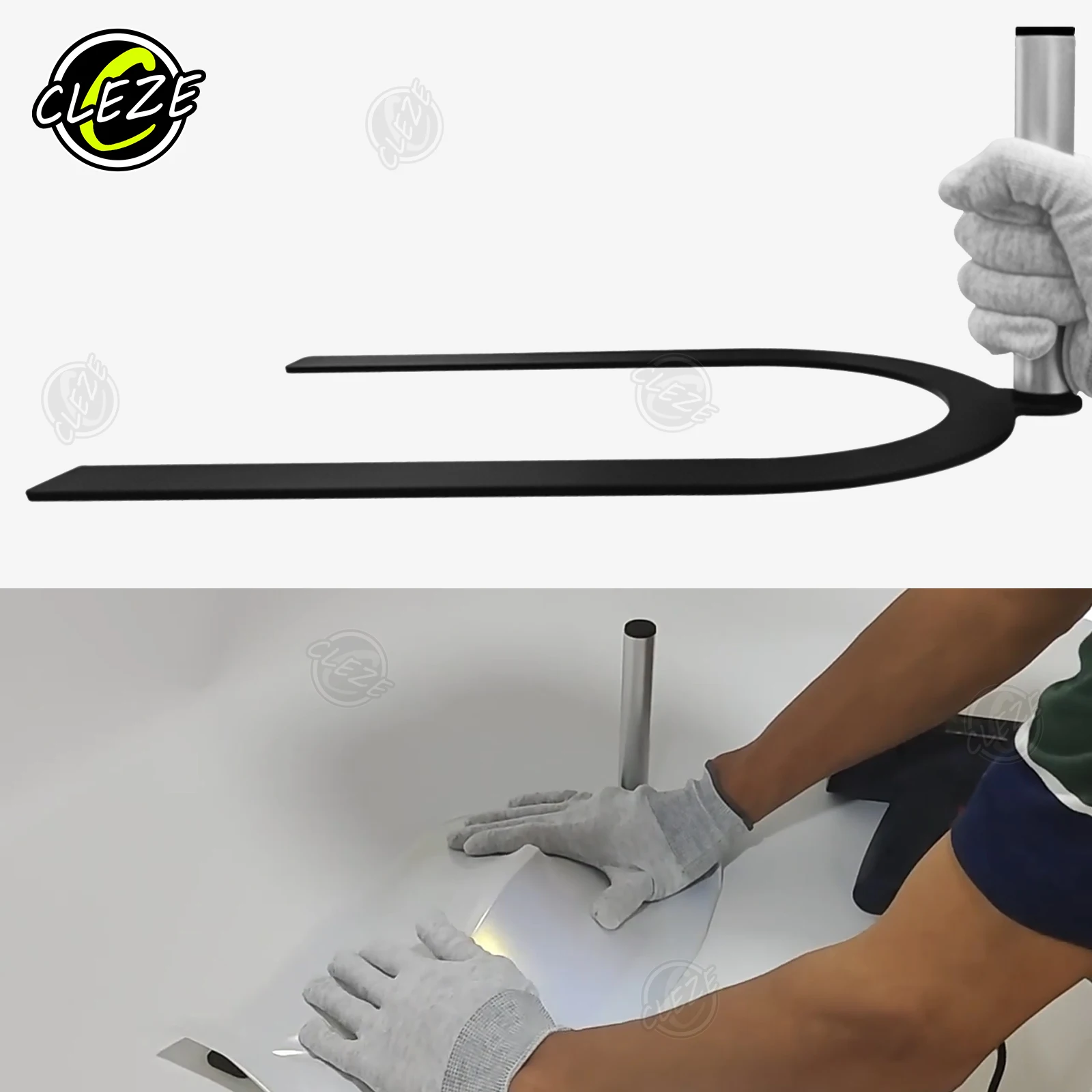 

CLEZE Wooden Car Wrapping Tools U Shape Mirror Wrap Aid Tool Car Doors Vinyl Film Install Tool