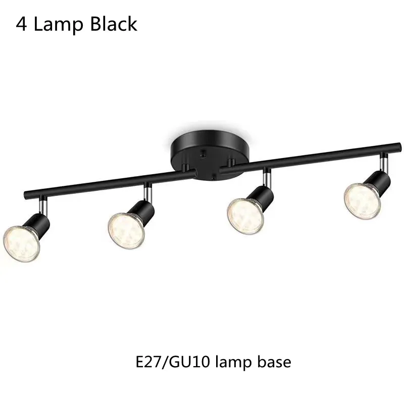 Opvouwbare led Plafondspot GU10/E27 Socket Moderne Goud/Chroom/Zwart Plafondlamp Woonkamer Slaapkamer Lange plafondlampen