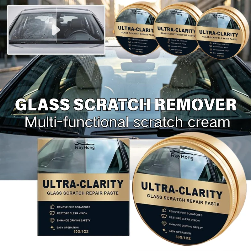 Universal Glass Scratch Repair Cream Ultra Clarity Paste Restore Clear Sight For Car Windshield Window Auto Care Easy To Use ﻿
