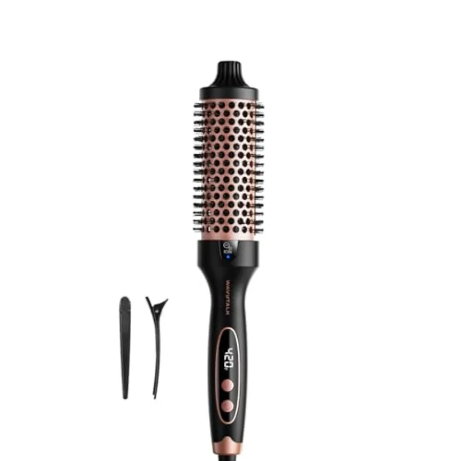

Blowout Boost Thermal Brush 1.5 inch Heated Round Brush Curling Iron for Blowout Look Dual Voltage Ceramic Tourmaline Ionic Tec