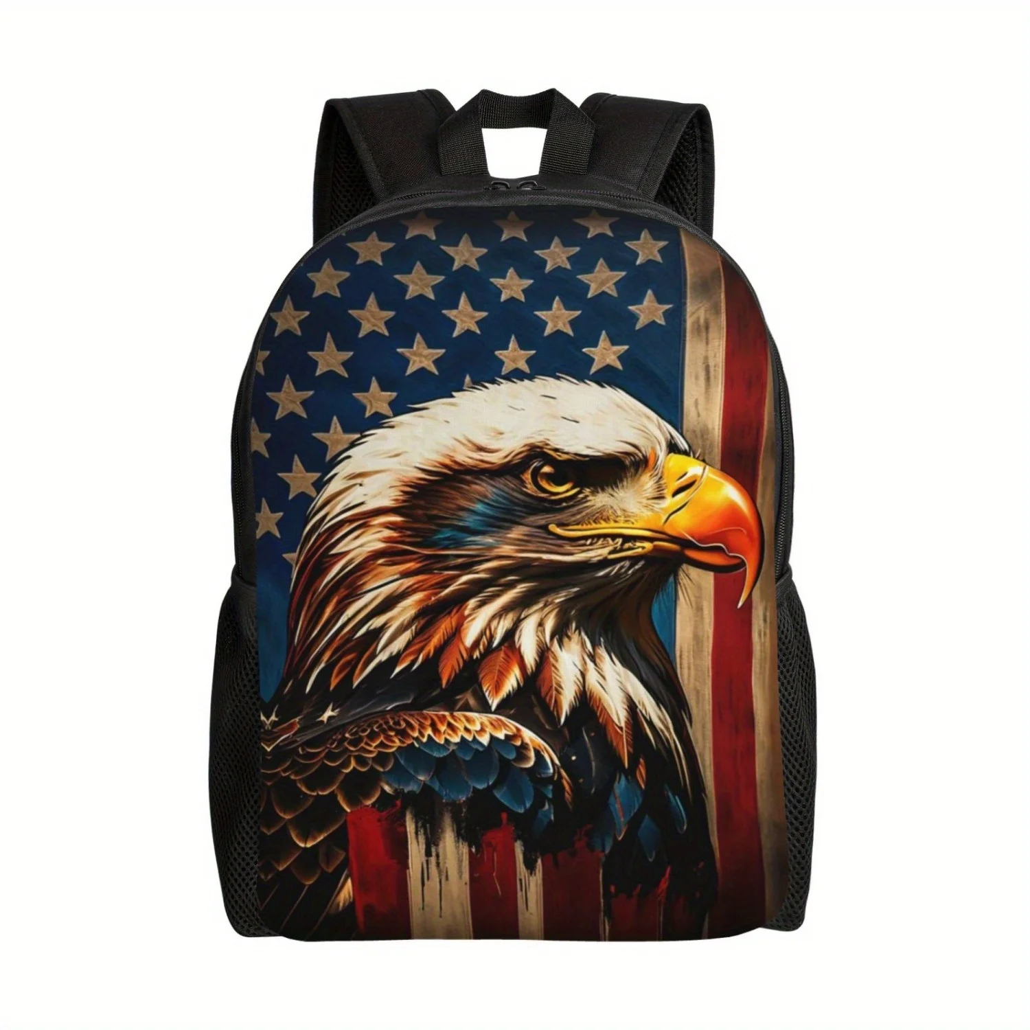 

Eagle Print backpack schoolbag, laptop backpack, men's and women's travel and hiking multi-purpose backpack, computer backpack