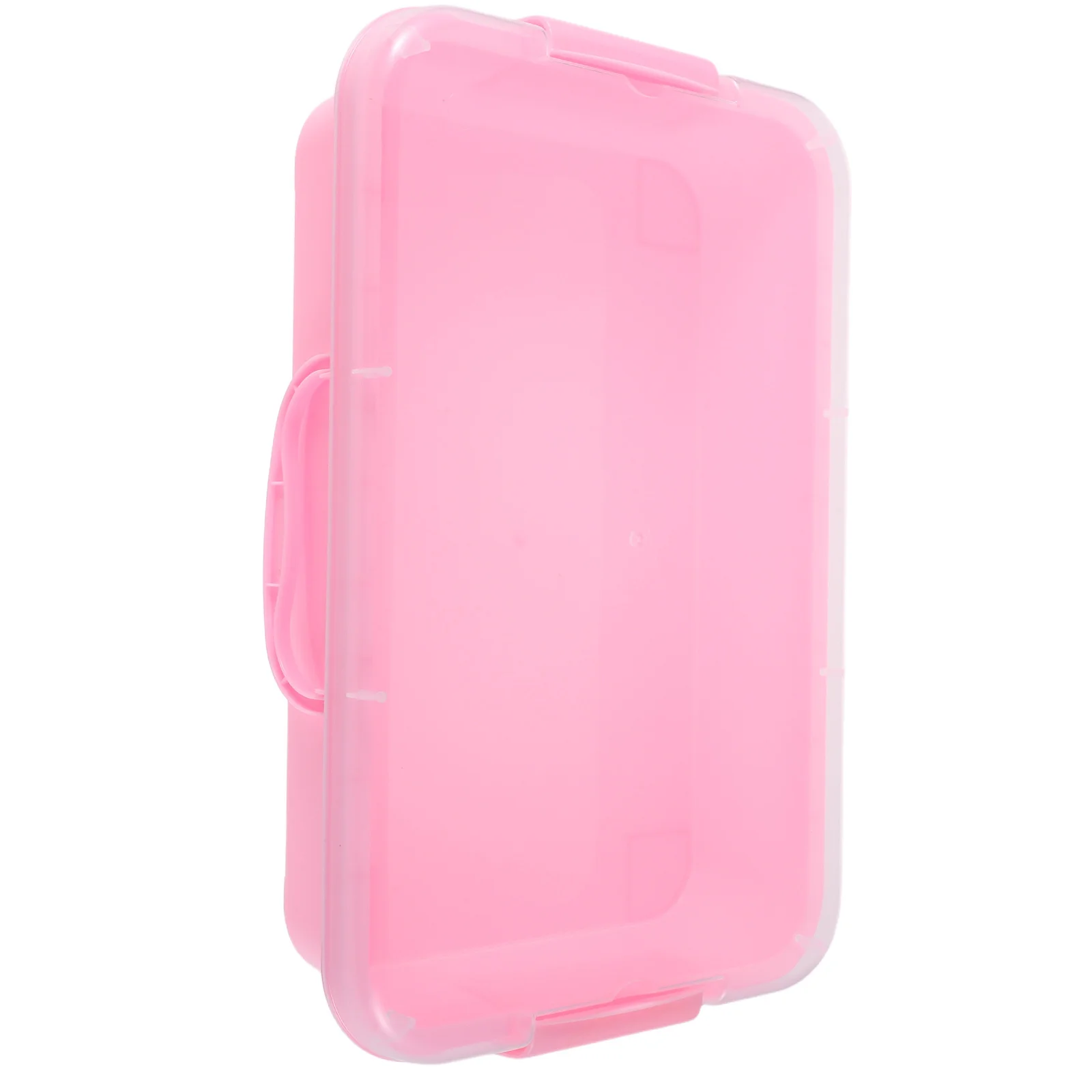 

Portable Plastic Sandbox Pink Ultralight Clay Space Theme Sensory Activity Tray Kids Organizer Storage Box Indoor Outdoor