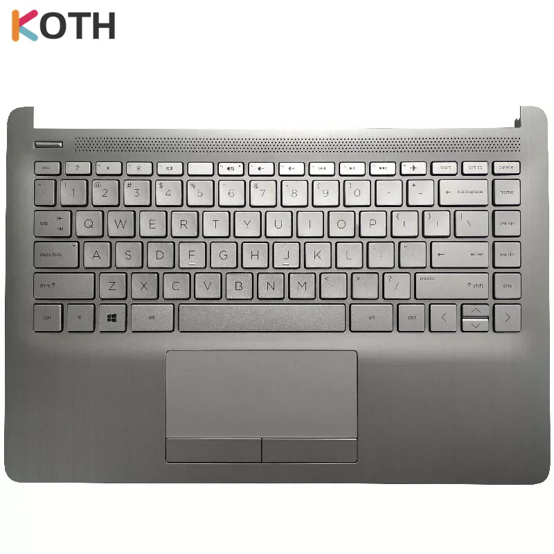 New Palmrest Cover US Keyboard For HP 14-CF 14-DF 14-DK 240 245 G8 With Touchpad Non-Backlit