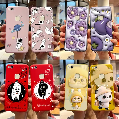 For Huawei P10 Lite Case WAS-LX1 WAS-LX2 Cute Couple Rabbit Cover Soft Silicone Phone Case For Huawei P 10 Lite P10Lite Coque