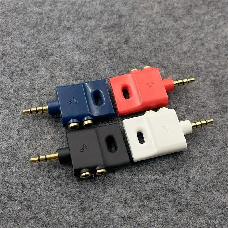 Portable couple one to two audio adapter splitter double 3.5mm one to two mobile phone computer sharer