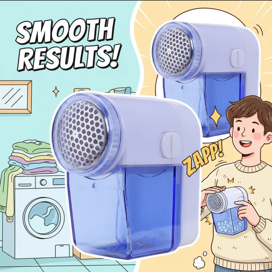 

Миниатюрная портативная электрическая машинка для удаления катышков с одежды, работающая от батареек, для удаления ворса и катышков.