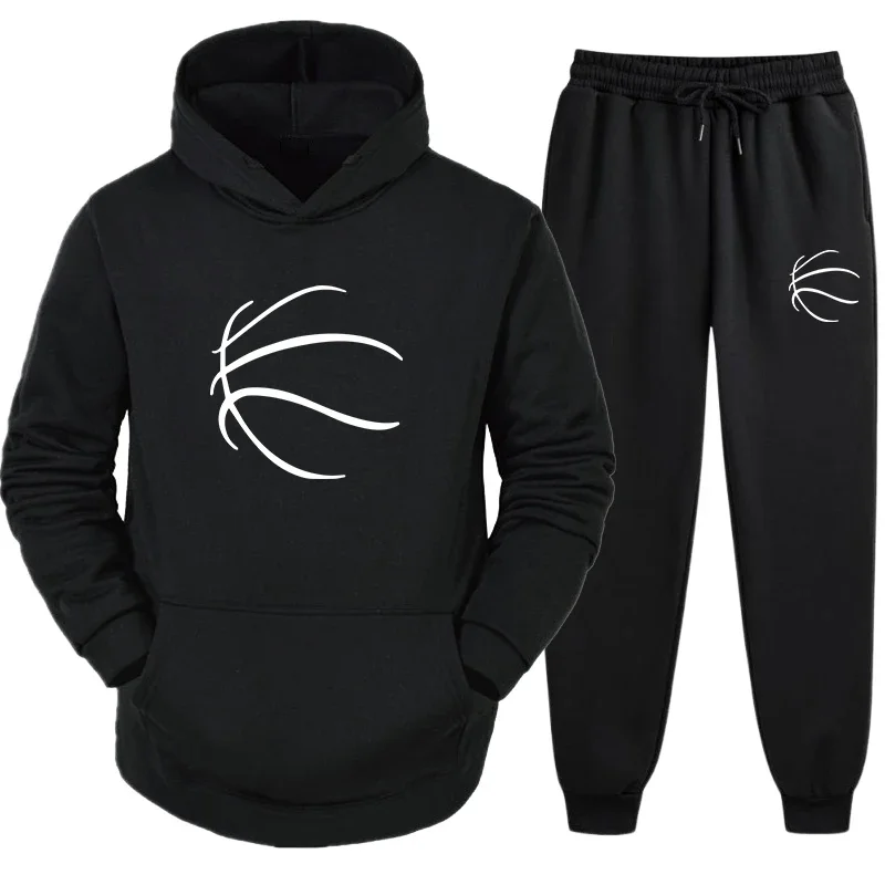

Simple Men's Tracksuit Comfortable Hooded Hot Sales Daily Men Two Piece Set Sportswear Man Fashion Sports Suits Jogging Outdoors