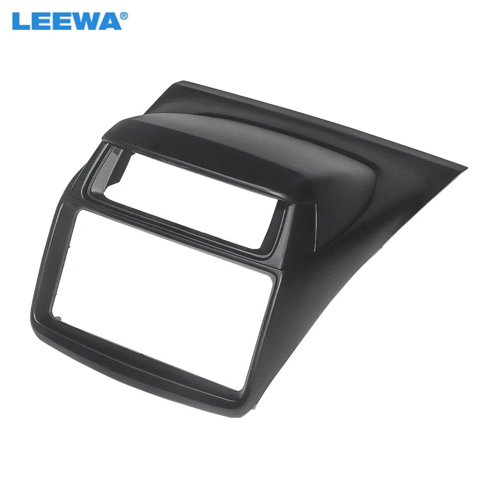 LEEWA Car 2DIN Face Frame Panel CD/DVD/Radio Stereo For Mitsubishi Pajero Sport L200/Triton Dashboard Trim Fascia Kits #CA3113