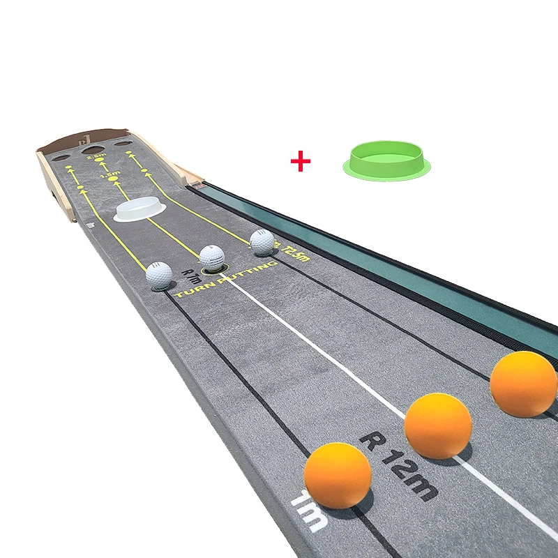 New Park Golf & Thr Golf Putting Practice Mat Putter Mat نظام الإرجاع الصامت