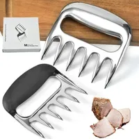 2pcs Meat Fork Shredder BBQ Fork Bear Claw Meat Separator Handle Kitchen Food Slicer BBQ Meat Processor Kitchen Supplies 2024