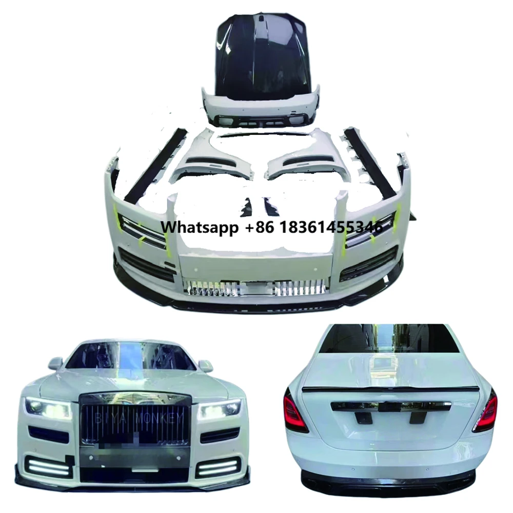 

For New Ghost M Style Dry Carbon Fiber Full Body Kit Front Rear Bumper