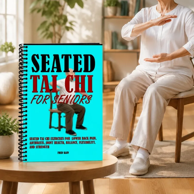 

Seated Tai Chi Exercise Book for Seniors & Beginners Spiral Bound Gentle Balance Flexibility Wellness Guide
