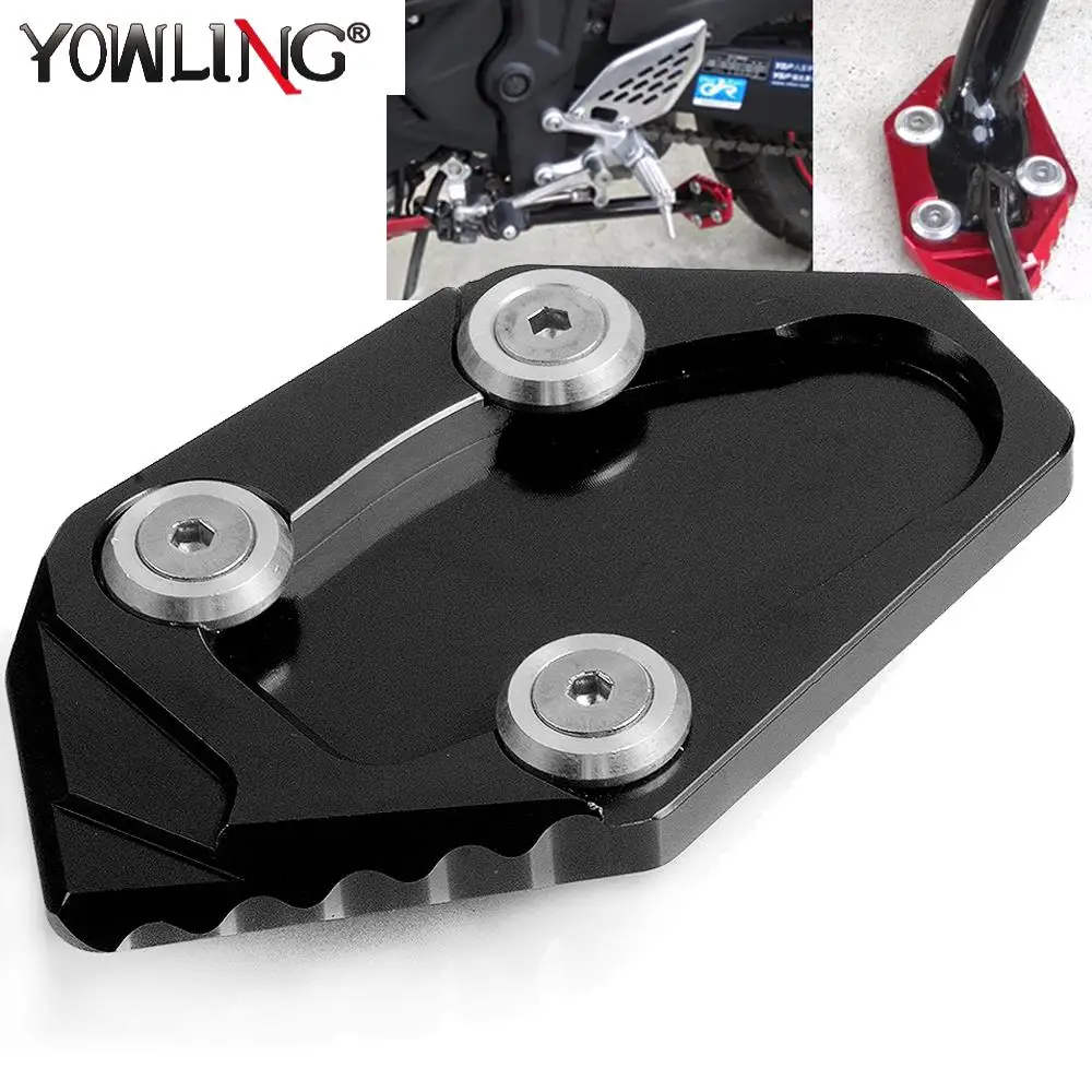 

R25 R3 MT25 MT03 CNC Side Stand Plate Kickstand Extension Pad Enlarger for YAMAHA YZF R3 R25 YZF-R3 YZF-R25 YZFR3 2014 2015 2016