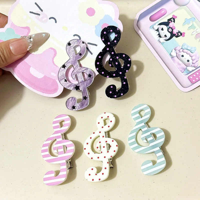 

Заколка для волос с музыкальными нотами (1/5 шт.) - Стильные элегантные заколки-звездочки для женщин, модный аксессуар для повседневного использования