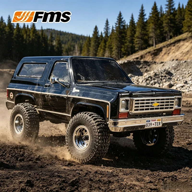 FMS 1:24 FCX24 K5 Blaze RC Trail Crawler Vintage Retro Pickup Electric Off‑road RC Car Hard‑Body Hobby RC Scale Model Vehicle