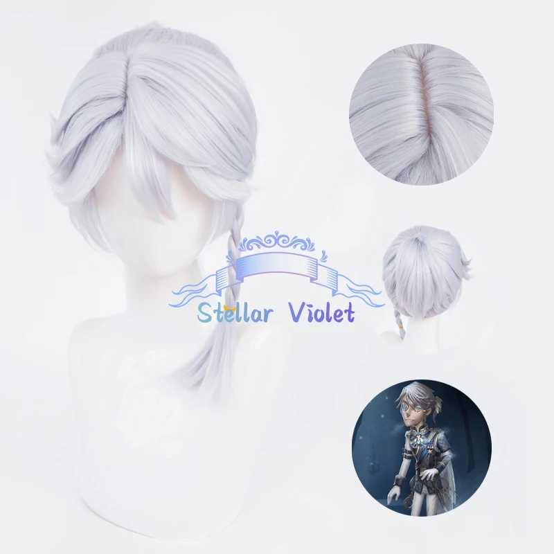 

Парик Prisoner Luca Balsa Game Identity V Косплей Парик Синтетические волосы Prisoner Косплей Парики 32 СМ Серый Хэллоуин Вечеринка Бесплатная Кепка для парика