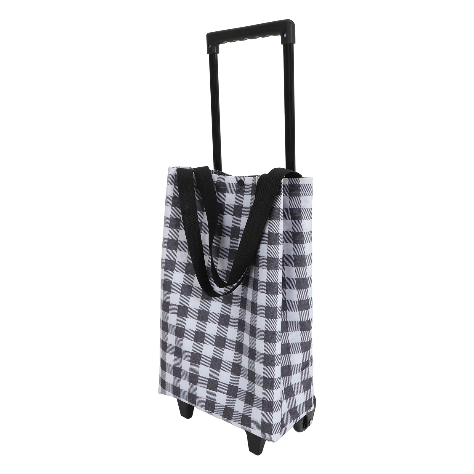 

Foldable Shopping Cart Grocery Bag Rolling Tote Wheels Lightweight Portable Telescopic Handle Sturdy Material Storage Foldable