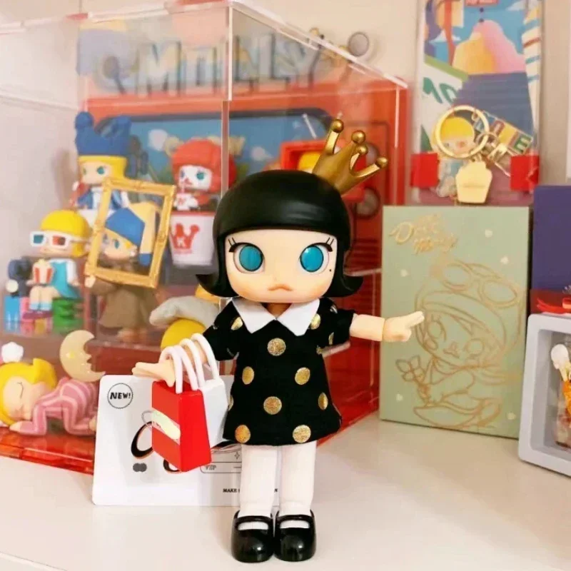 

MOLLY BJD VIP Go Shopping Black Hair Shopping Girl Super Star Kawaii Doll Joint Body Designer Toy Collection Girl Gift