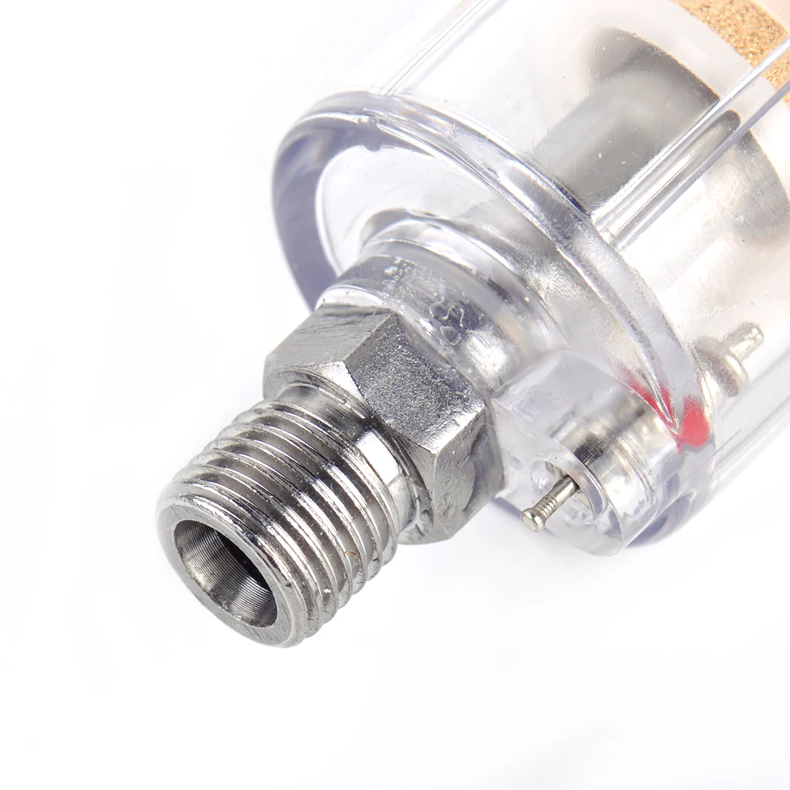 1/4" Inline Air Filter Mini Water Oil Separator Trap Moisture for Compressor Spray Paint Gun Tool